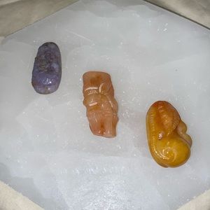 Silk Jade Pendant Carvings